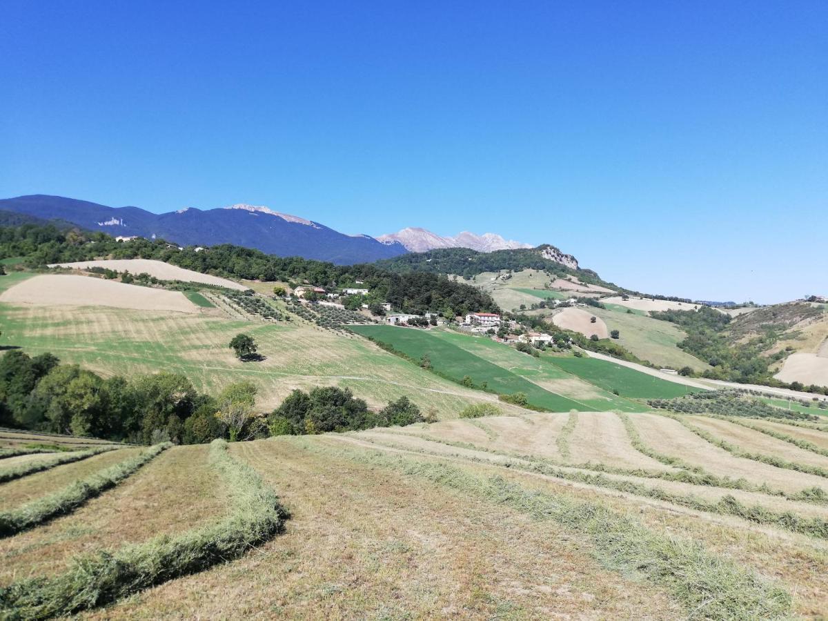 Villa Casa A Montebello Di Bertona Con Vista Gran Sasso Extérieur photo